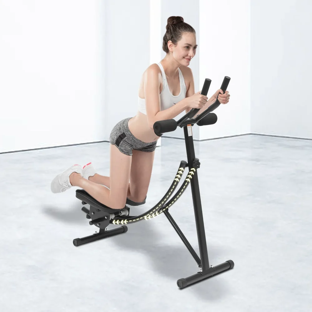 Abdominal Workout Machine Three Level Adjustment Waist Cruncher Core Toner Shaper with LED Monitor – Image 2