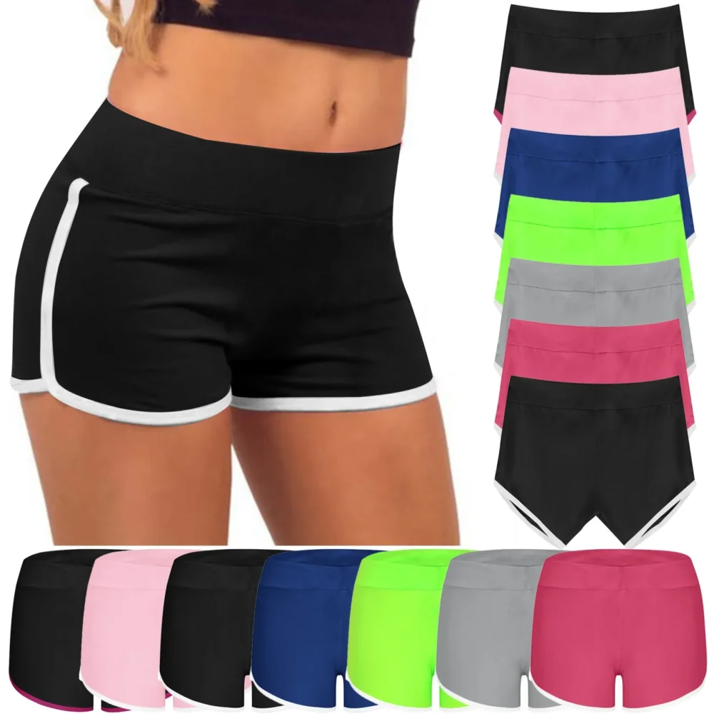 Women Sports Panties Sleep Bottoms Underwear Shorts Tights Skinny Pants Black Gray Red L XL XXL Quick Drying Casual Fitness Yoga – Image 23