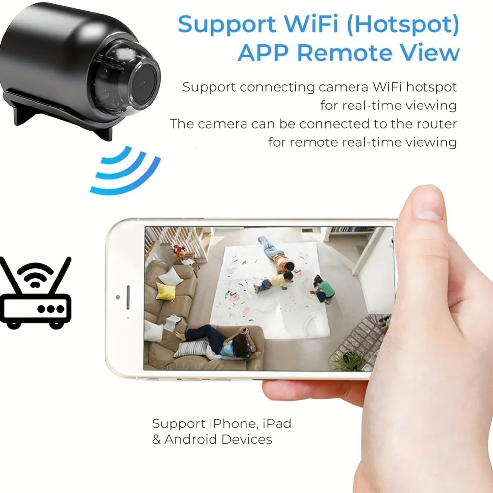 2.4G WiFi Camera Small Remote Monitoring Wireless Survival Camera Home Security Small Night Vision Network Camera – Image 7