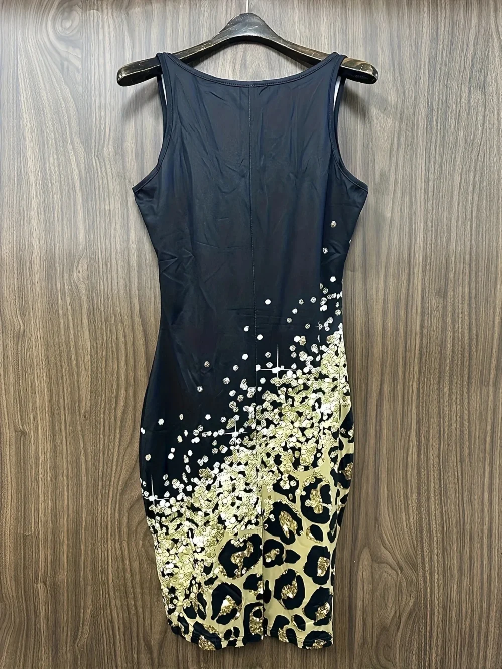 Women's Sexy U-neck Sleeveless Bodycon Mini Dresses 2024 Summer Fashion Contrast Loepard Casual Resort Party Slim Dress Vestidos – Image 8