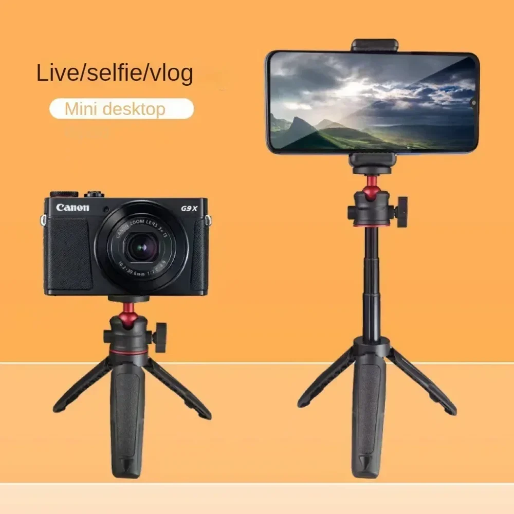 Mini Desktop Tripod Portable Photography Stand with Flexible Ball Head 1/4 Inch Screw Mount for Selfie – Image 2