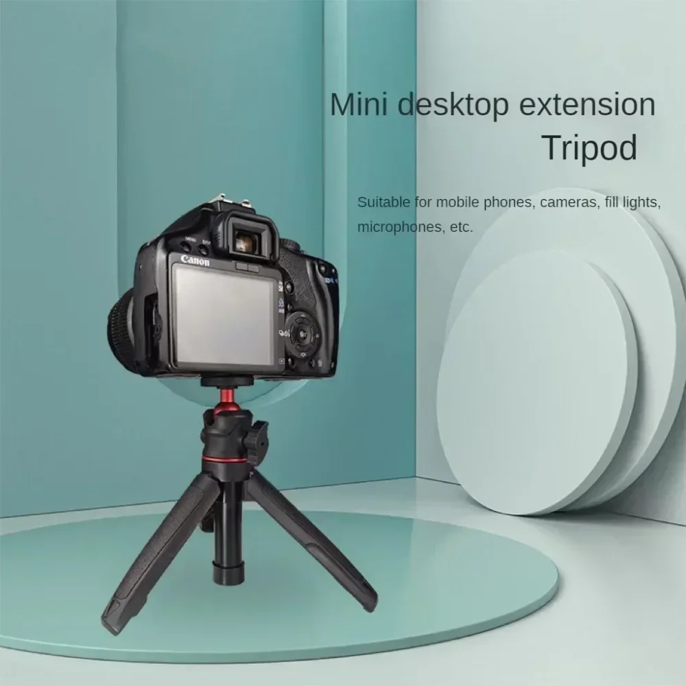 Mini Desktop Tripod Portable Photography Stand with Flexible Ball Head 1/4 Inch Screw Mount for Selfie – Image 6