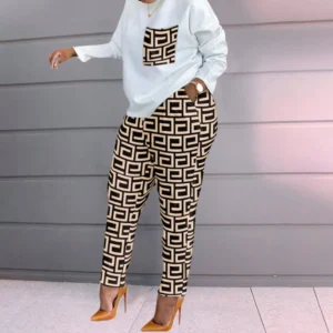 Women's New Fashion Printed Long-sleeved